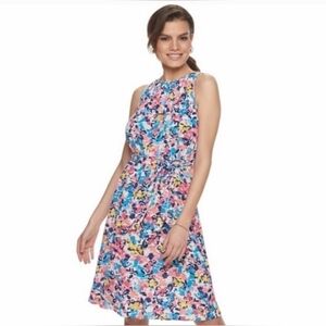 Juicy Couture Floral Cinched Sleeveless Dress Sz. M